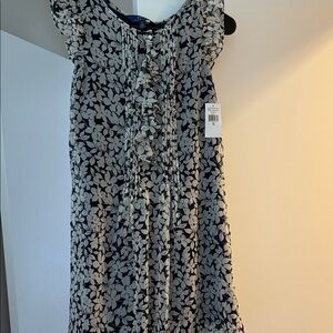 Ralph Lauren Navy and White Floral Dress